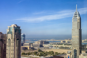 市中心迪拜的建筑的酋长国迪拜