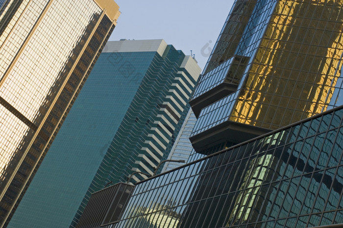 的玻璃外墙的在香港香港摩天大楼在香港香港岛屿rsquo金融区