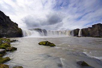 的戈达福斯<strong>瀑布</strong>冰岛的<strong>瀑布</strong>的神一个冰岛rsquo大多数壮观的<strong>瀑布</strong>的水的Skjalfandafljót<strong>瀑布</strong>从高度米在宽度米下来