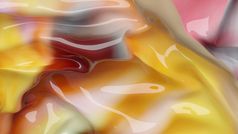 插图水果焦糖抽象纹理波浪材料