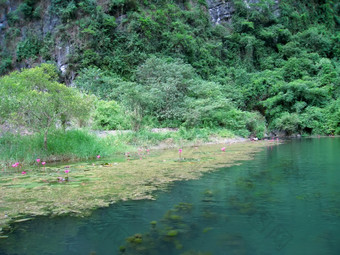 景观与moutain和河页安保兵越南