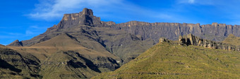 全景视图的圆形露天剧场的德拉肯斯堡山皇家<strong>故乡</strong>国家公园南非洲