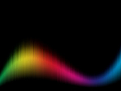 颜色光谱波浪背景与黑色的复制空间