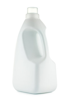 洗衣洗涤剂瓶孤立的白色背景