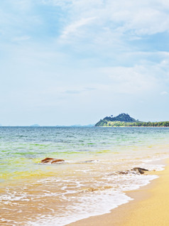 热带海滩安达曼海海岸泰国