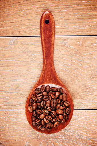 木<strong>勺子</strong>与咖啡豆子表格木<strong>勺子</strong>与咖啡豆子