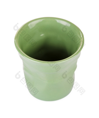 原始绿色表示杯孤立的白色绿色表示杯