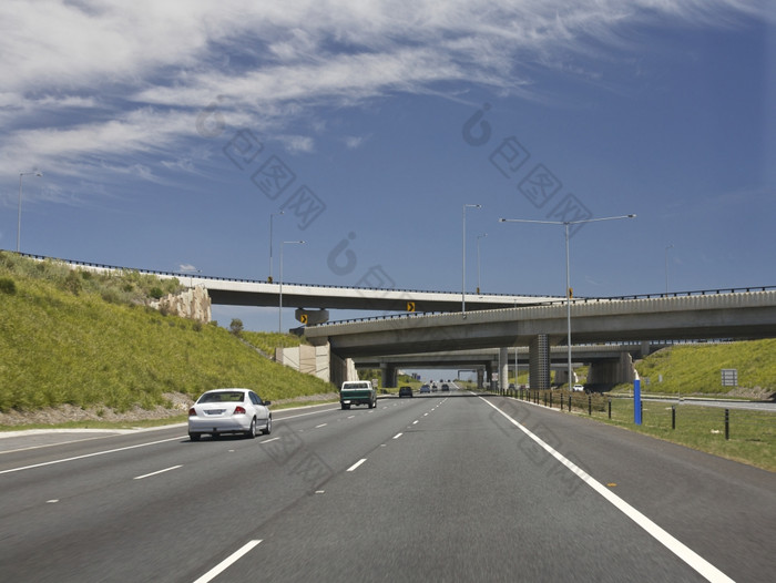 市中心高速公路高速公路开车高速公路与穿越桥梁