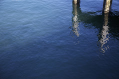 水反射水表面反射与码头