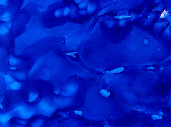 深海洋蓝色的texturecolorful背景手画与明亮的油墨和水彩油漆颜色溅和洒出来了创建不均匀艺术现代设计