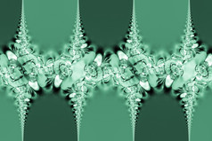 重复模式使出玻璃国际象棋块与绿色背景