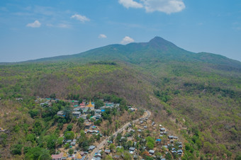 山Popa而且山村缅甸<strong>东南亚</strong>洲