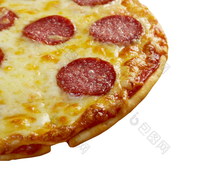 自制的披萨意大利辣香肠关闭 - 维基百科，自由的百科全书