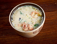 海鲜海鲜杂烩浓汤国家cuisinefarm-style
