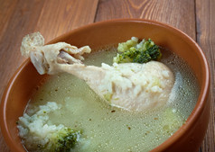 东方汤与鸡而且大米
