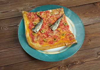 Sardenara零食从西利古里亚类似的披萨