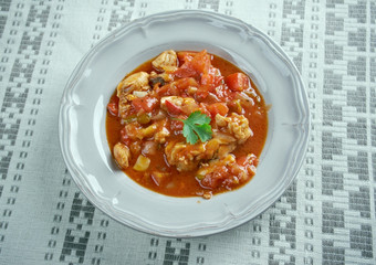 Istrian鸡菜炖牛肉最初匈牙利dishcalled伊斯特里亚那下一个的亚得里亚海海岸