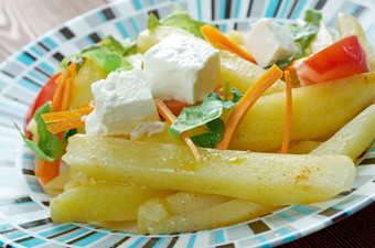 海斯塔克食物菜组成淀粉类食物结合与新鲜的蔬菜