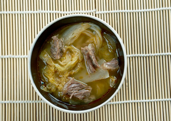 Suan蔡中国人酸菜传统的中国人腌中国人卷心菜