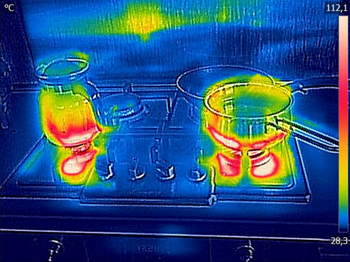 热图像烹饪气体炉子