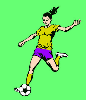 足球足球女球员