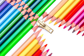 作文颜色铅笔形成拉链颜色铅笔