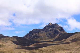 鲁库皮钦查山沿着的西方边缘基多(Quito)厄瓜多尔的TeleferiQocablecar<strong>去</strong>的克鲁兹Loma注意的皮钦查山复杂的从在<strong>哪</strong>里在那里徒步旅行<strong>小</strong>道的峰