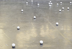 球的地板上细节许多球玩的地板上娱乐和街游戏娱乐