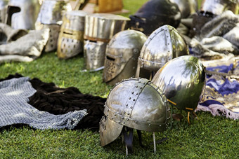 细节古老的中世纪的护甲繁殖保护服装战斗<strong>十字军</strong>东征战争
