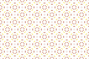 无缝的模式白色背景和四个亮色星星和点黄色的和棕色（的）颜色