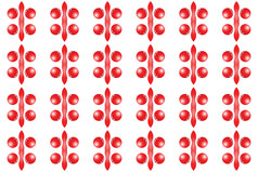 无缝的几何模式使用梯度红色的颜色白色背景