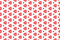 无缝的几何模式使用梯度红色的和白色颜色
