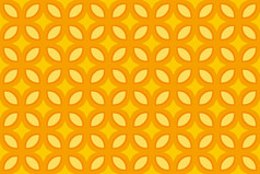 无缝的几何模式黄色的和橙色颜色