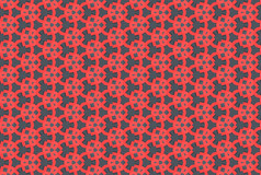 无缝的几何模式黑色的和红色的颜色
