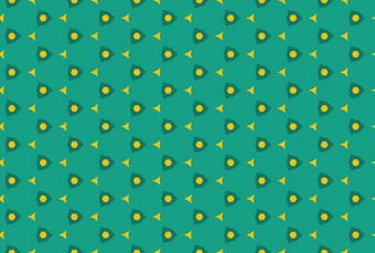 无缝的几何模式设计插图绿色和黄色的颜色