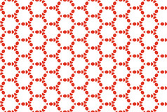 无缝的几何模式设计插图红色的和白色颜色