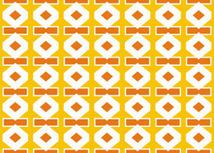 无缝的几何模式设计插图黄色的橙色和白色颜色