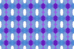 水彩无缝的几何模式设计插图背景纹理蓝色的紫色的和白色颜色