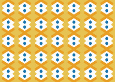 无缝的几何模式设计插图背景纹理黄色的蓝色的和白色颜色