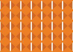 无缝的几何模式设计插图背景纹理橙色和白色颜色