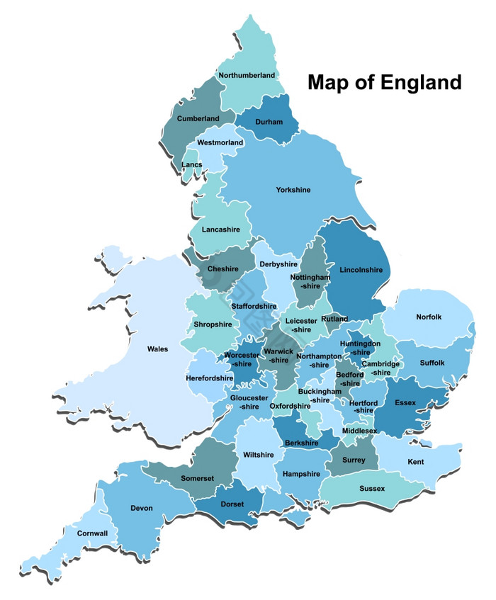地图英格兰图片