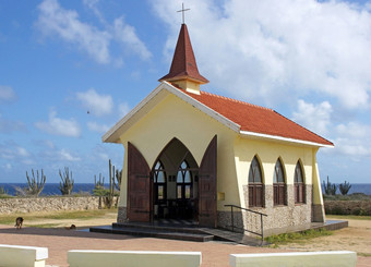教堂高考虑到旅游吸引力阿鲁巴岛美国广播公司岛屿
