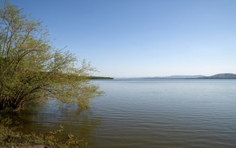 全景图像的景观湖mburo国家公园乌干达
