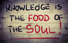 知识的食物的灵魂概念