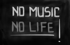 音乐生活概念
