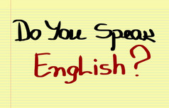 你说话英语概念