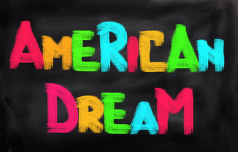 美国梦想概念