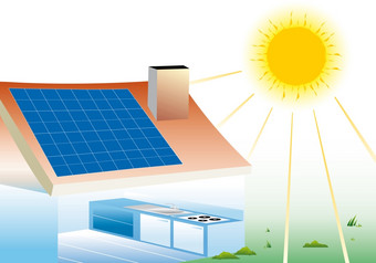 能源审计真正的房子与太阳能面板安装为可再生能源而且经济