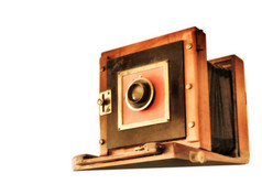 古董相机孤立的白色背景