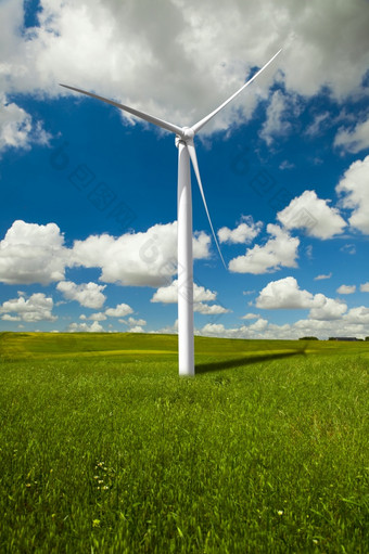 清洁能源被生成的<strong>风车</strong>公园
